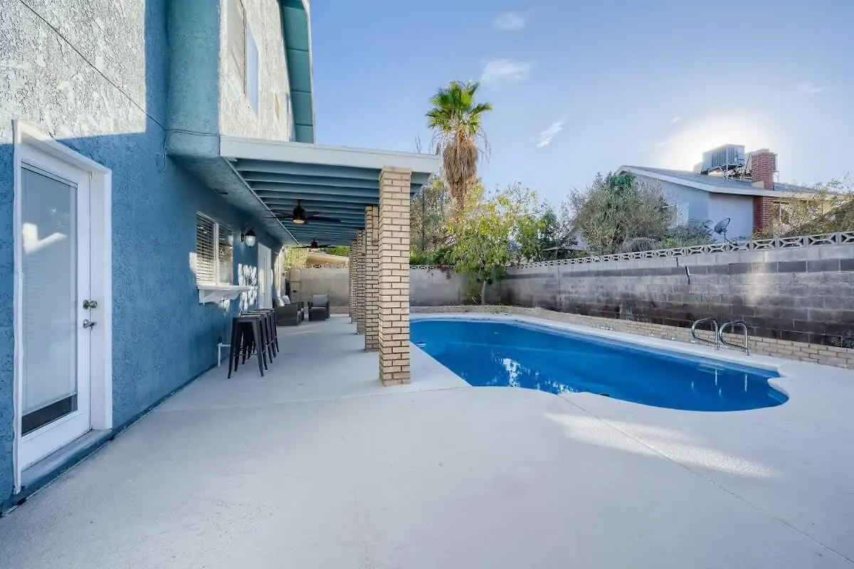 拉斯维加斯Tropical House With Heated Pool 10 Min To Strip别墅 美国