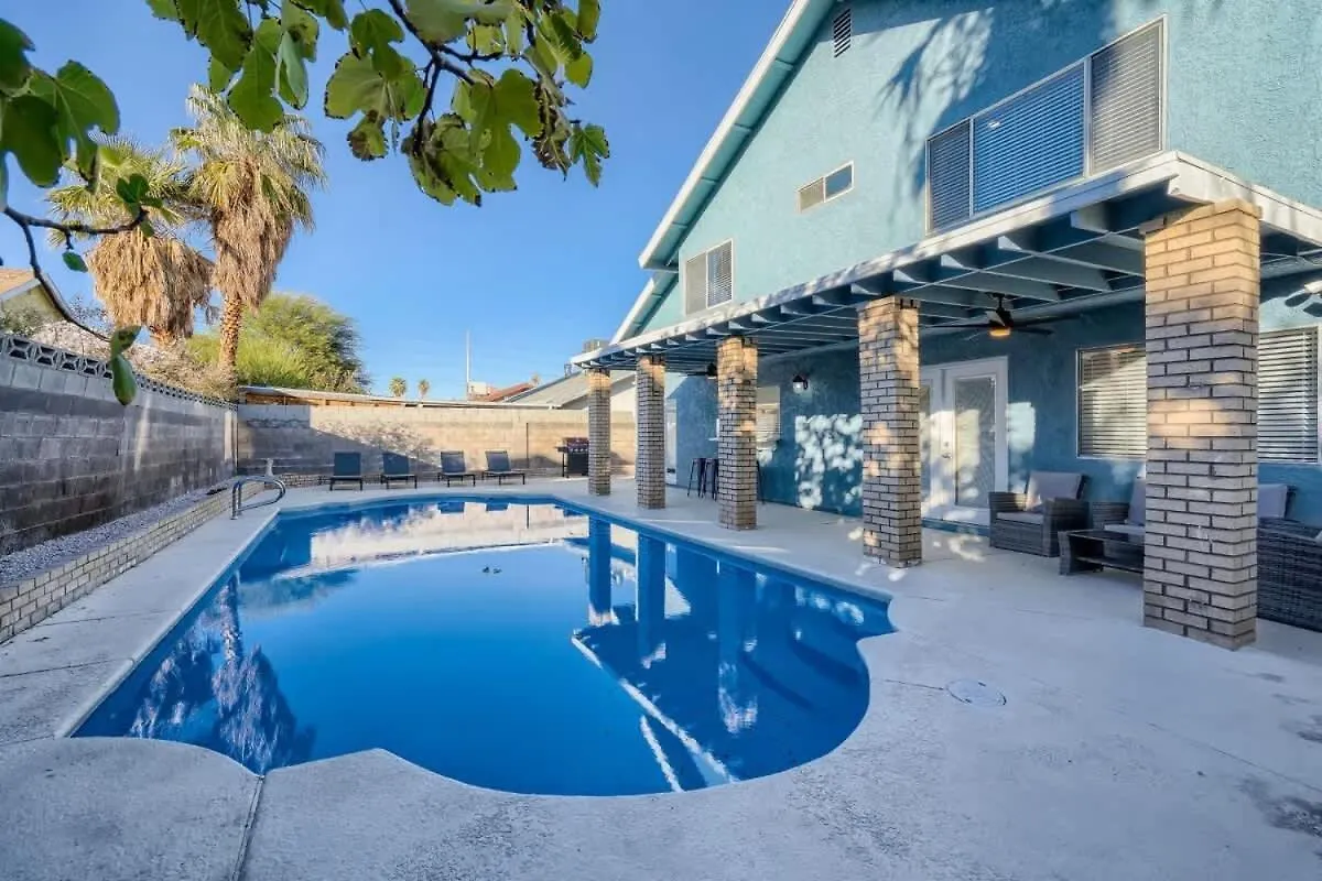 拉斯维加斯Tropical House With Heated Pool 10 Min To Strip别墅 拉斯维加斯